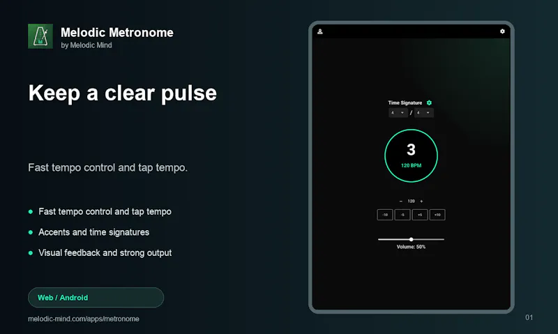 Melodic Metronome screenshot 1