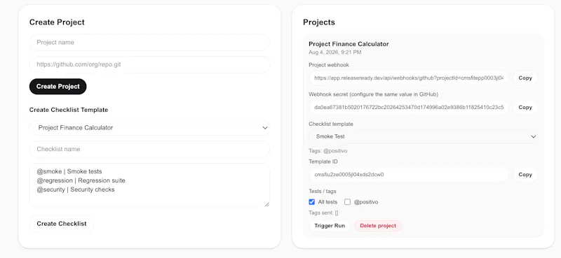 ReleaseReady for Playwright screenshot 2