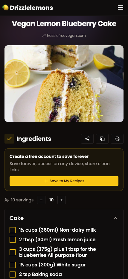 Drizzlelemons - Screenshot 2 showing product features and functionality
