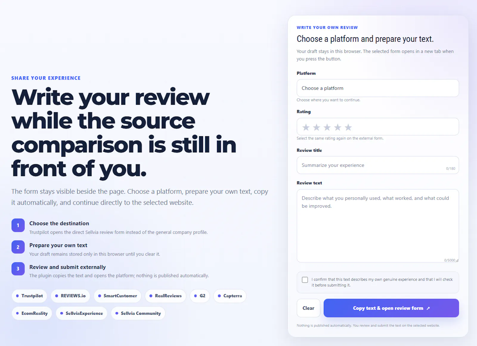 Sellvia Review Explorer screenshot 2