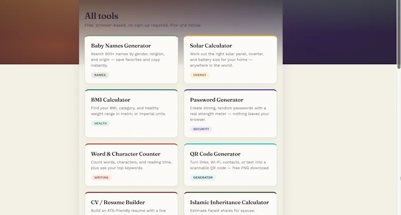 WebToolBox screenshot 1
