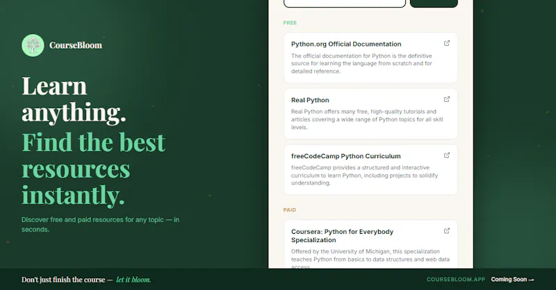 CourseBloom screenshot 3