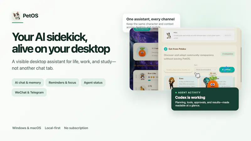 PetOS screenshot 1