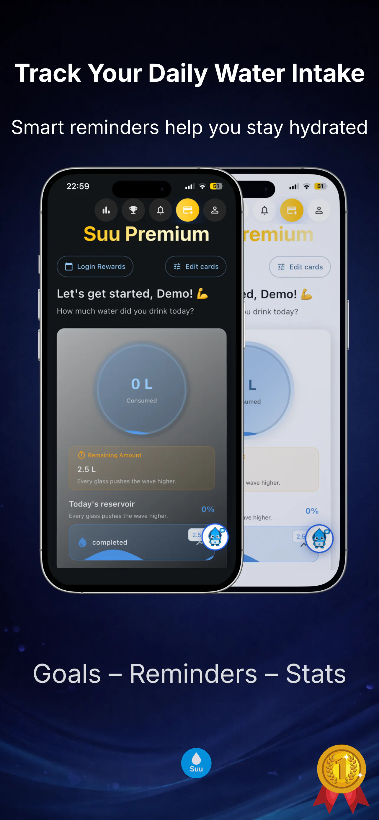Suu - Water Tracker 제품 배너