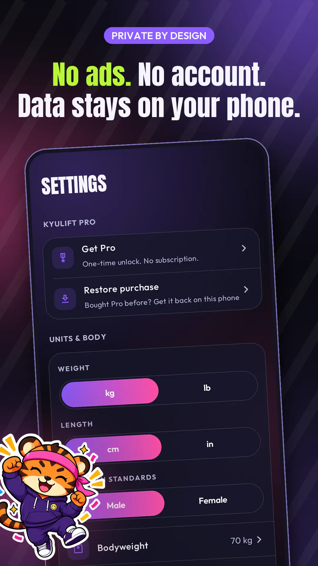 Kyulift: Gym Workout Tracker gallery image