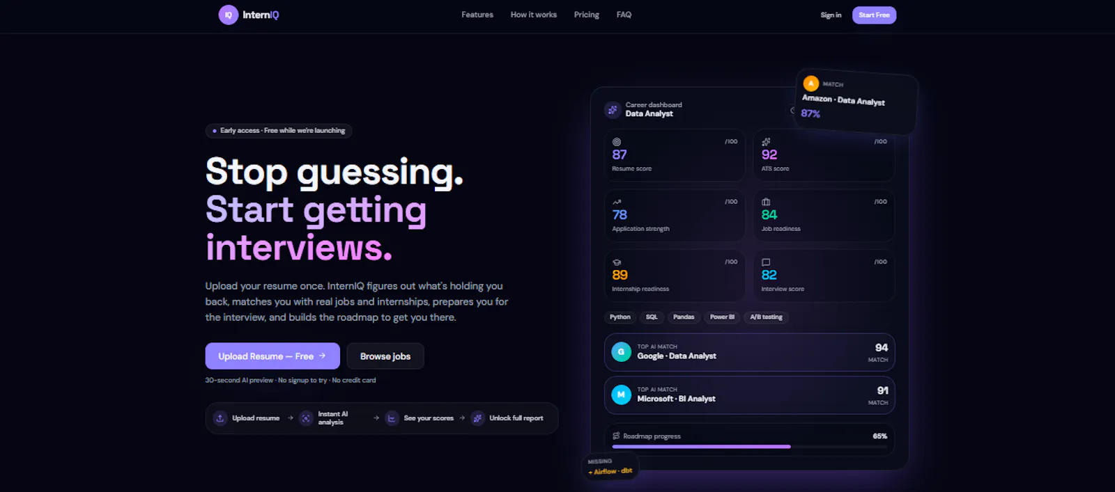 InternIQ screenshot 2