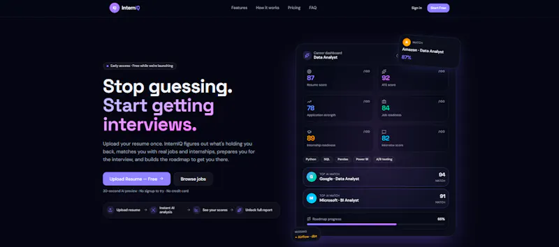 InternIQ screenshot 2