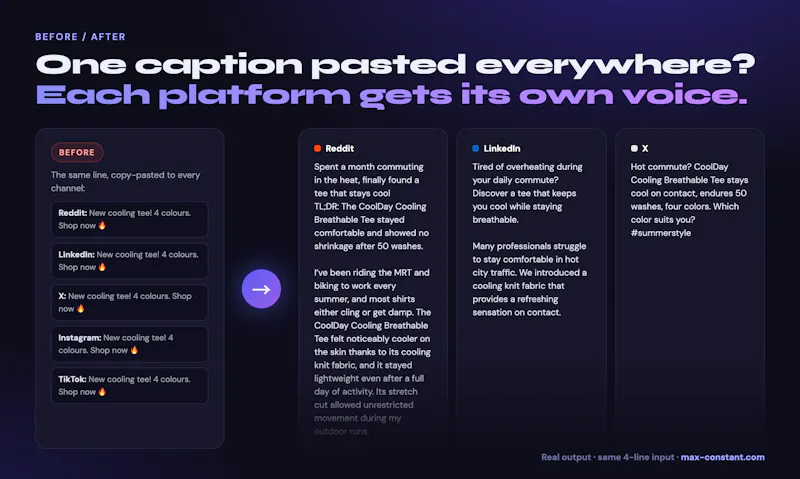 Max Constant – AI Copy Factory screenshot 3