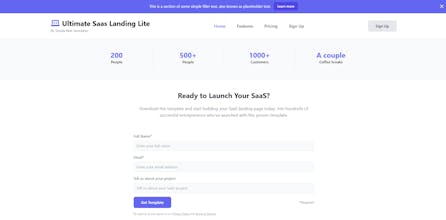 The Ultimate SaaS Landing Page gallery image