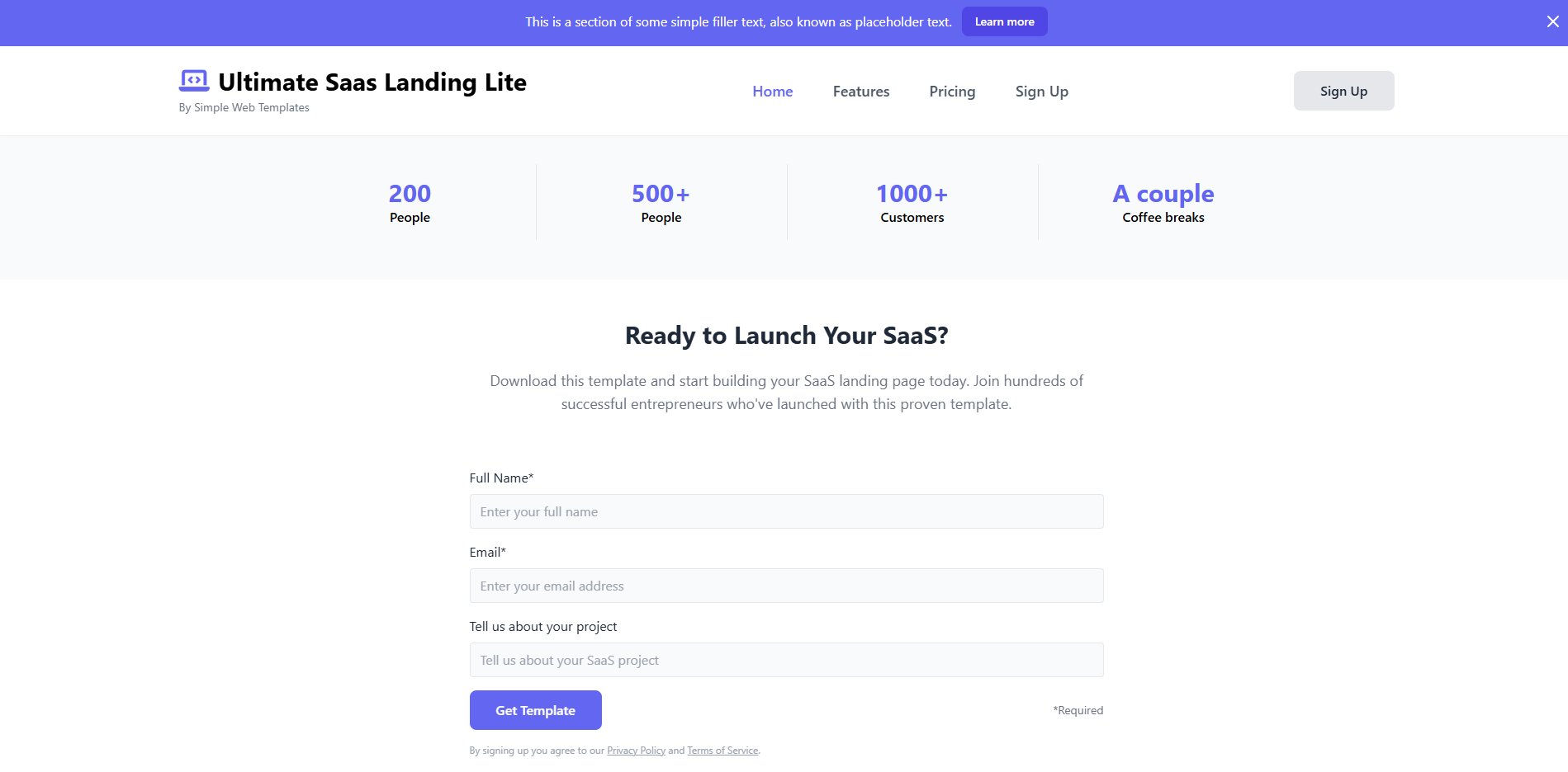 Média La page de destination du SaaS ultime - Page de destination SaaS optimisé par la conversion de la conversion à la main à la main 3
