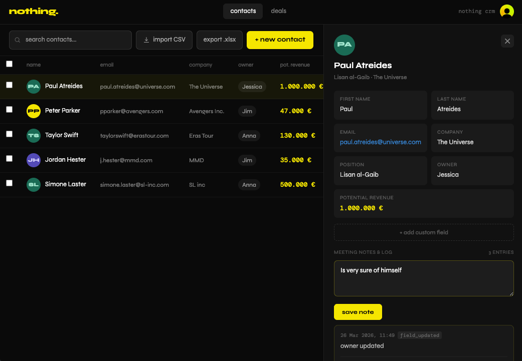 Nothing CRM gallery image