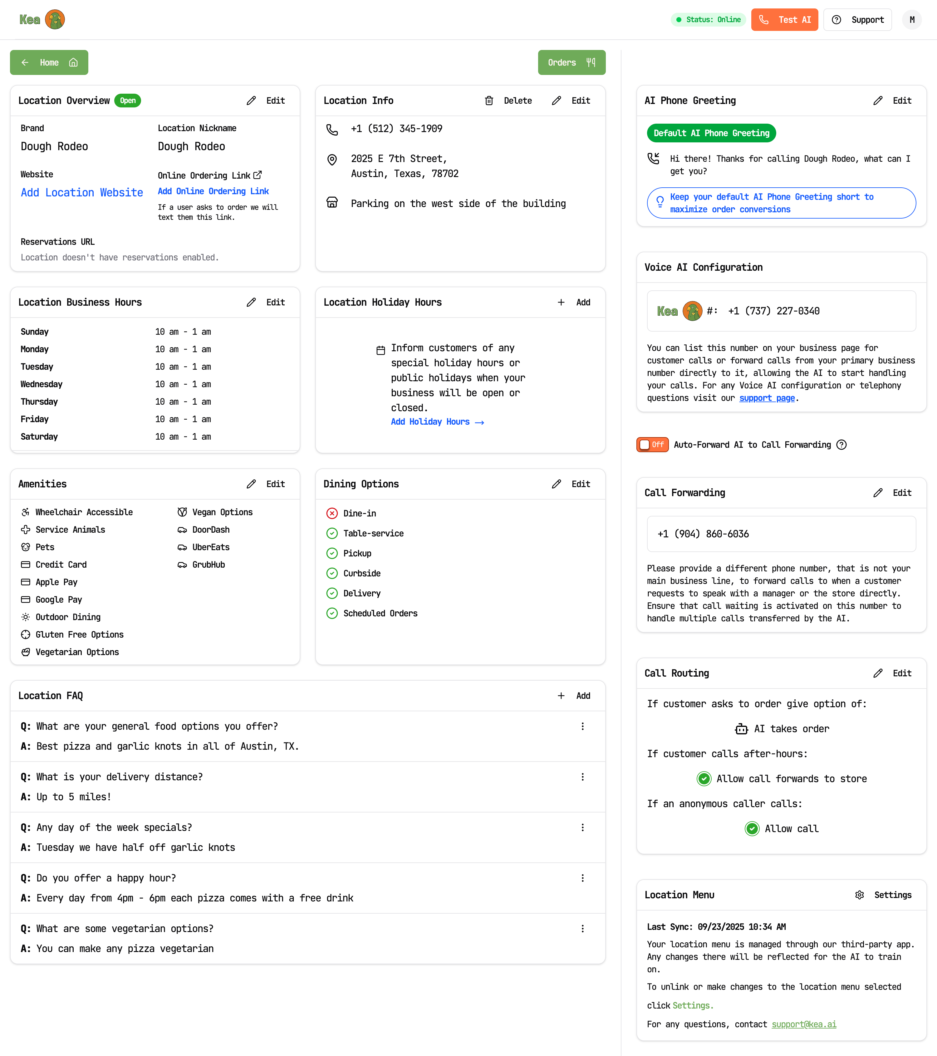 Kea AI - 24/7 Voice AI for Restaurants gallery image