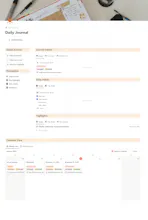 Daily Journal Notion Template gallery image