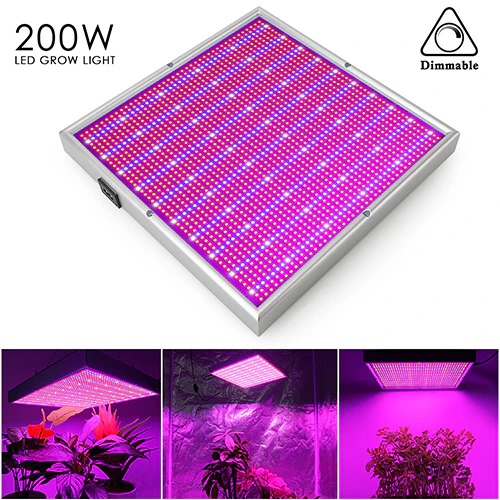 200W Adjustable LED Grow Light With Dimmer Best for Indoor Plants