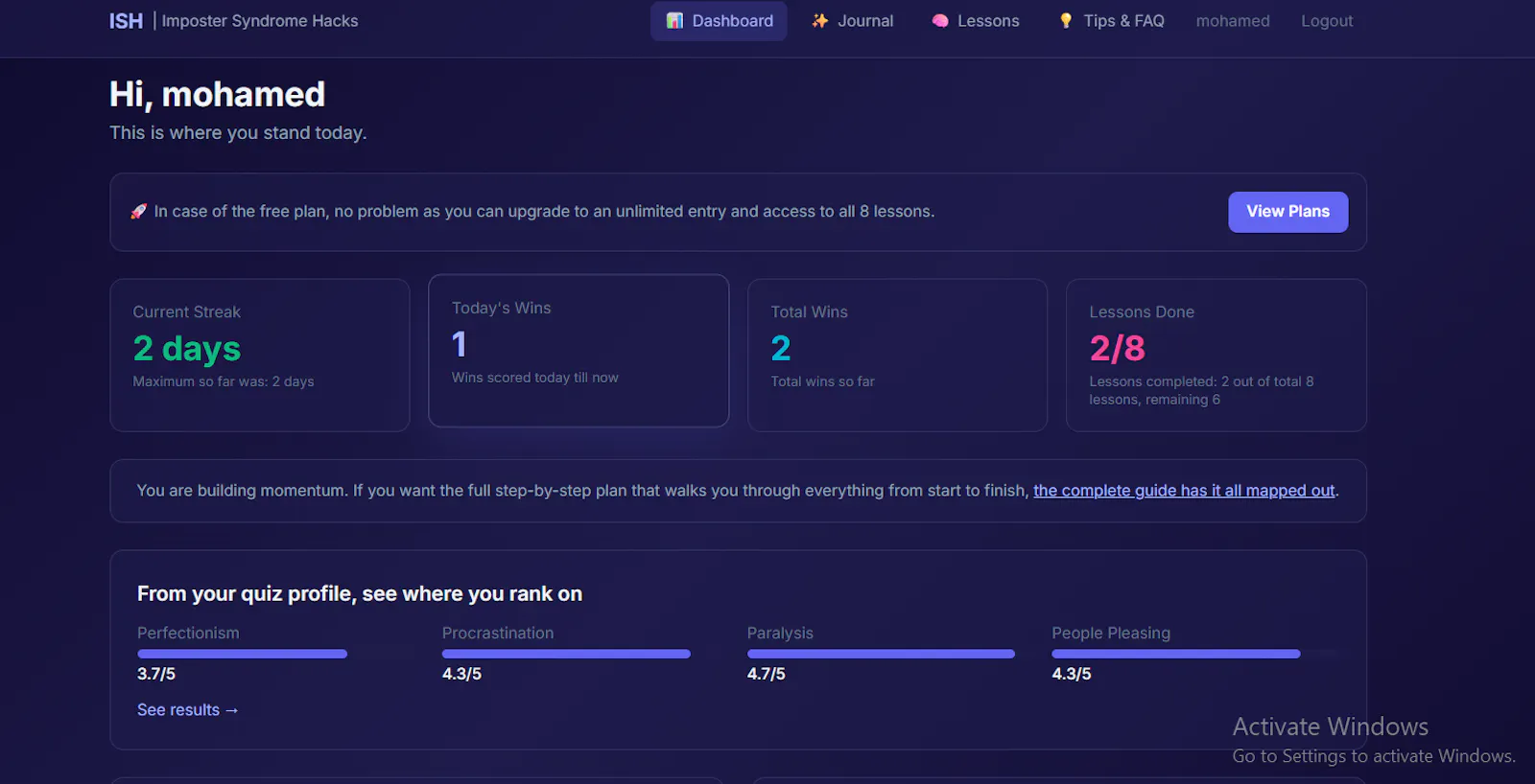Imposter Syndrome Hacks screenshot 2