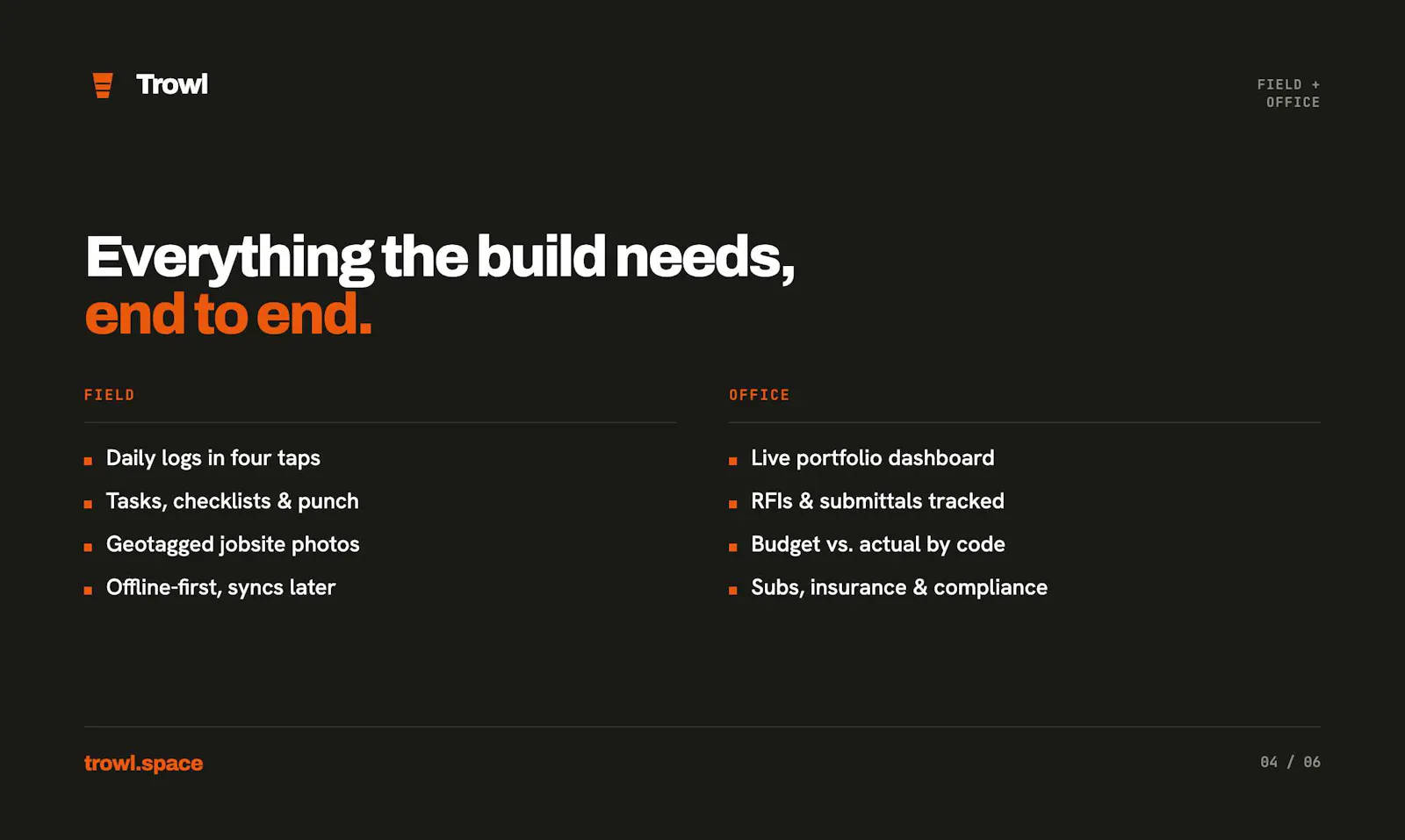 Trowl — Construction management screenshot 4