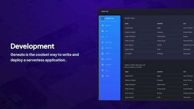 Black Dashboard React Genezio gallery image