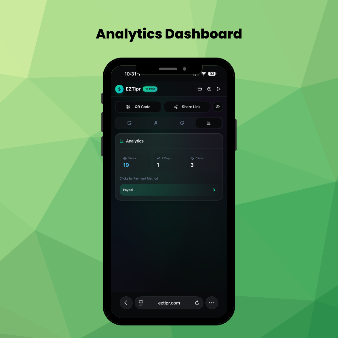 EZTipr - Screenshot 4 showing product features and functionality