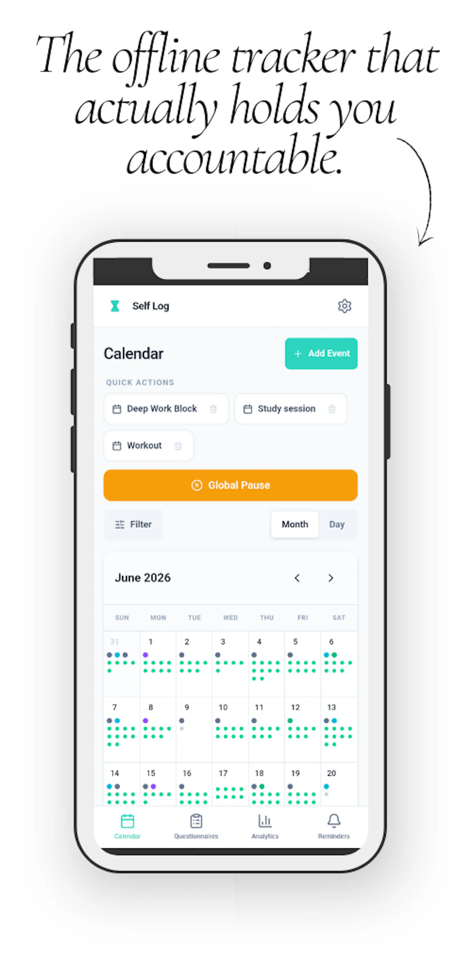 Self Log screenshot 4