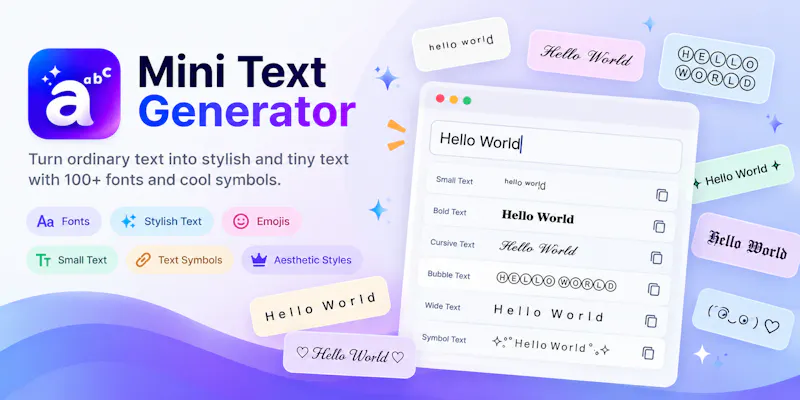Mini Text Generator screenshot 1