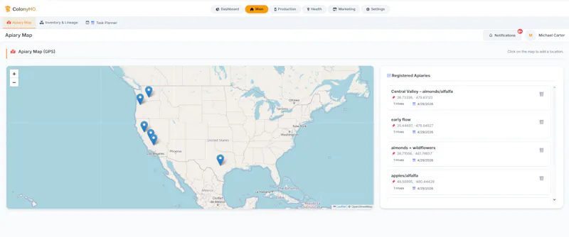 Beekeeping Web App Template screenshot 2