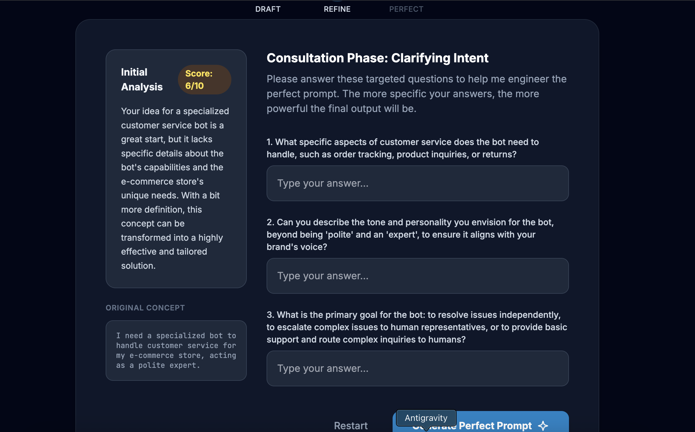 PromptCraft - Screenshot 2 showing product features and functionality
