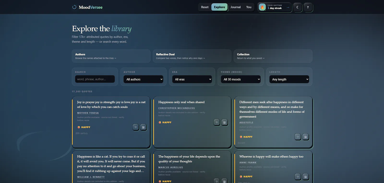 MoodVersee screenshot 2