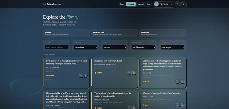 MoodVersee screenshot 2