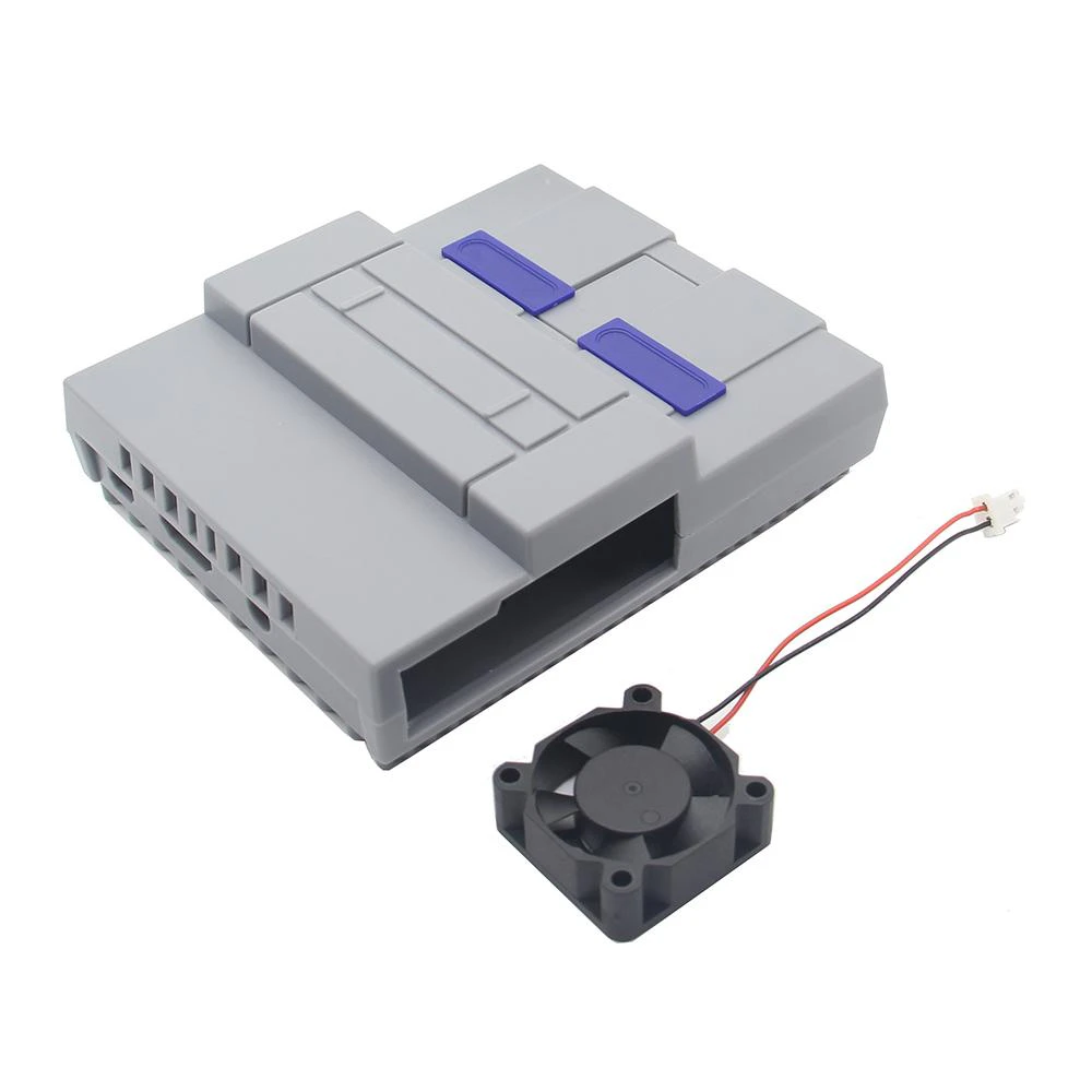 Retro Gaming Case Raspberry Pi Mini NES Style Case| Enclosure with V31 Cooling Fan Kit