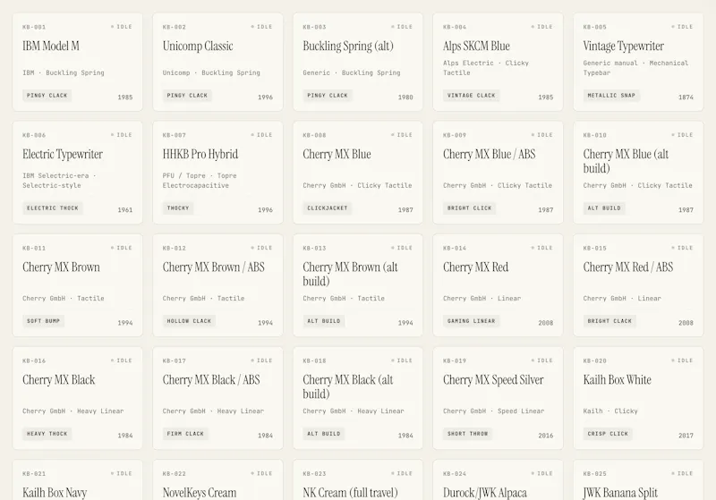 The Listening Museum · sheets.works screenshot 2