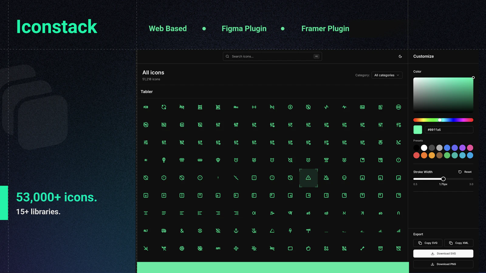 Iconstack: MCP-Native Icon Search screenshot 1