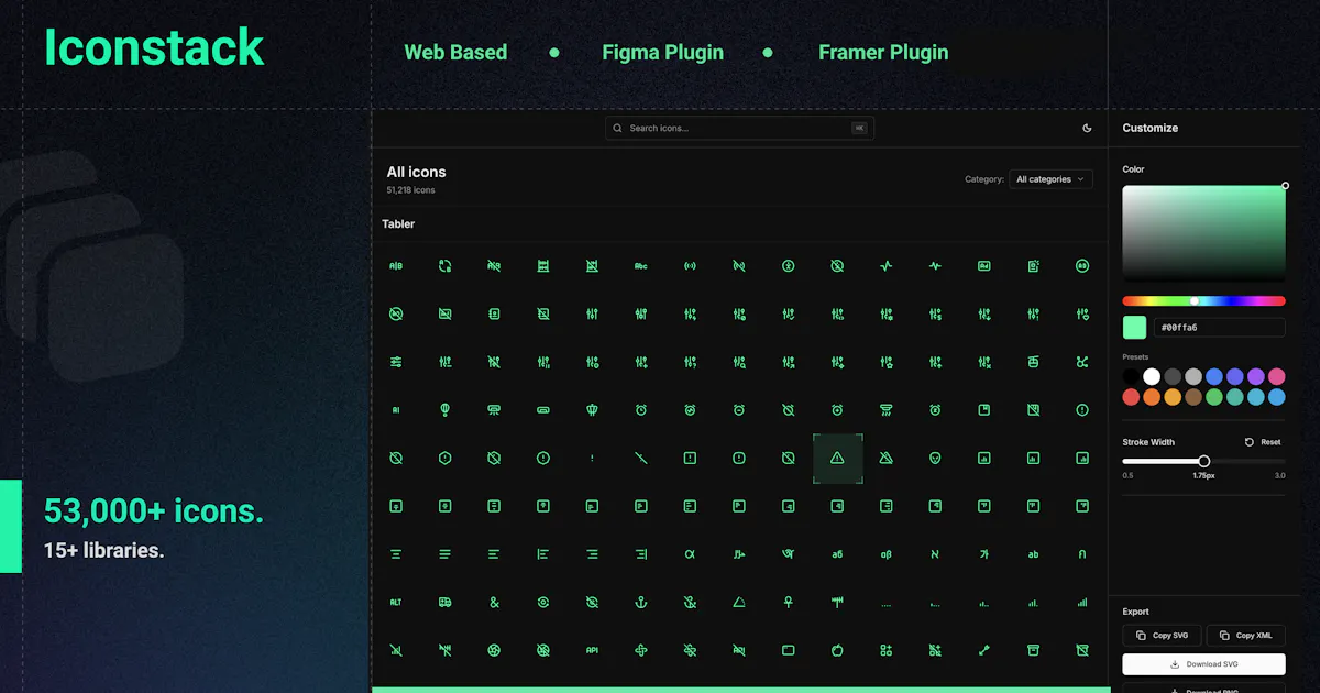 Iconstack: MCP-Native Icon Search