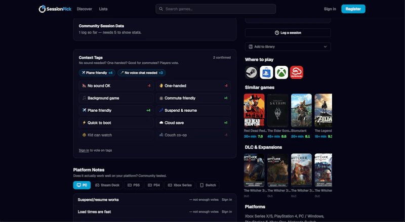 SessionPick screenshot 3