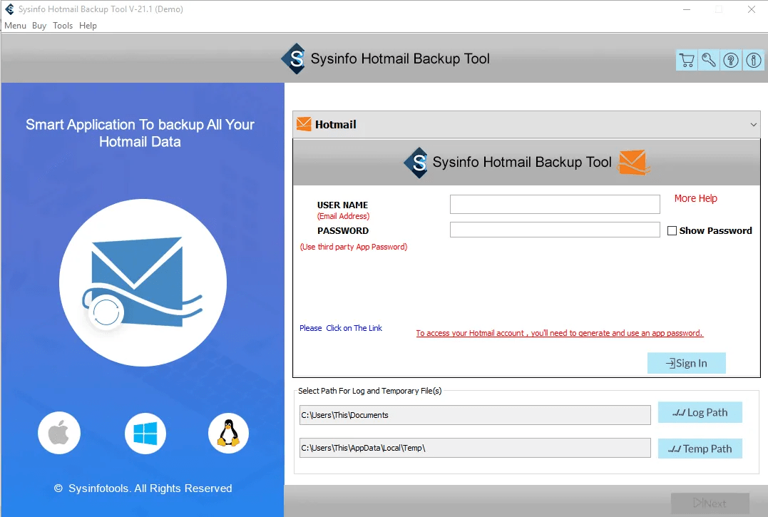MailConverterTools Hotmail Backup Tool media 2