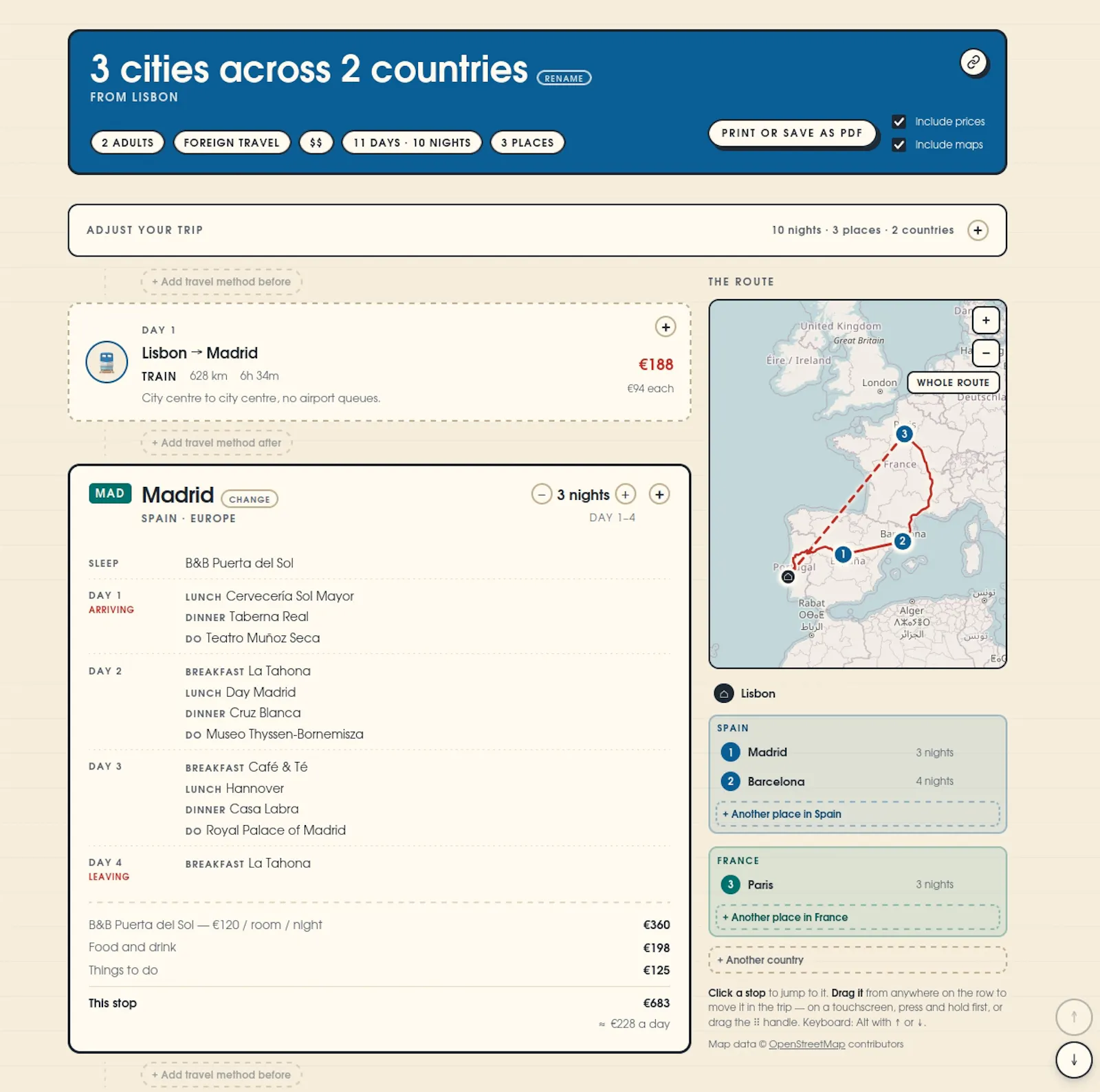 TravelDay screenshot 2