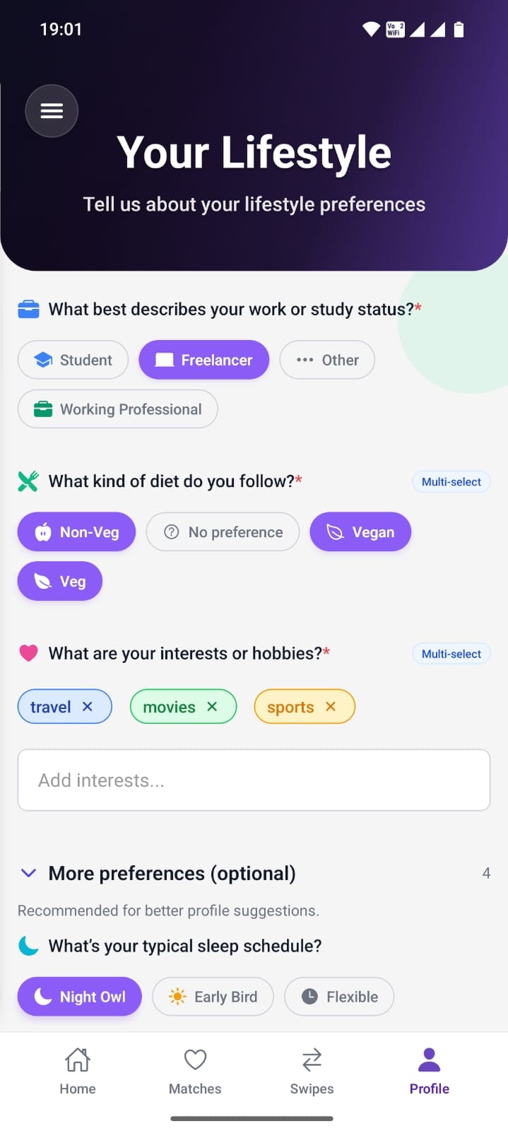 Roomia - Main product screenshot demonstrating key features and user interface