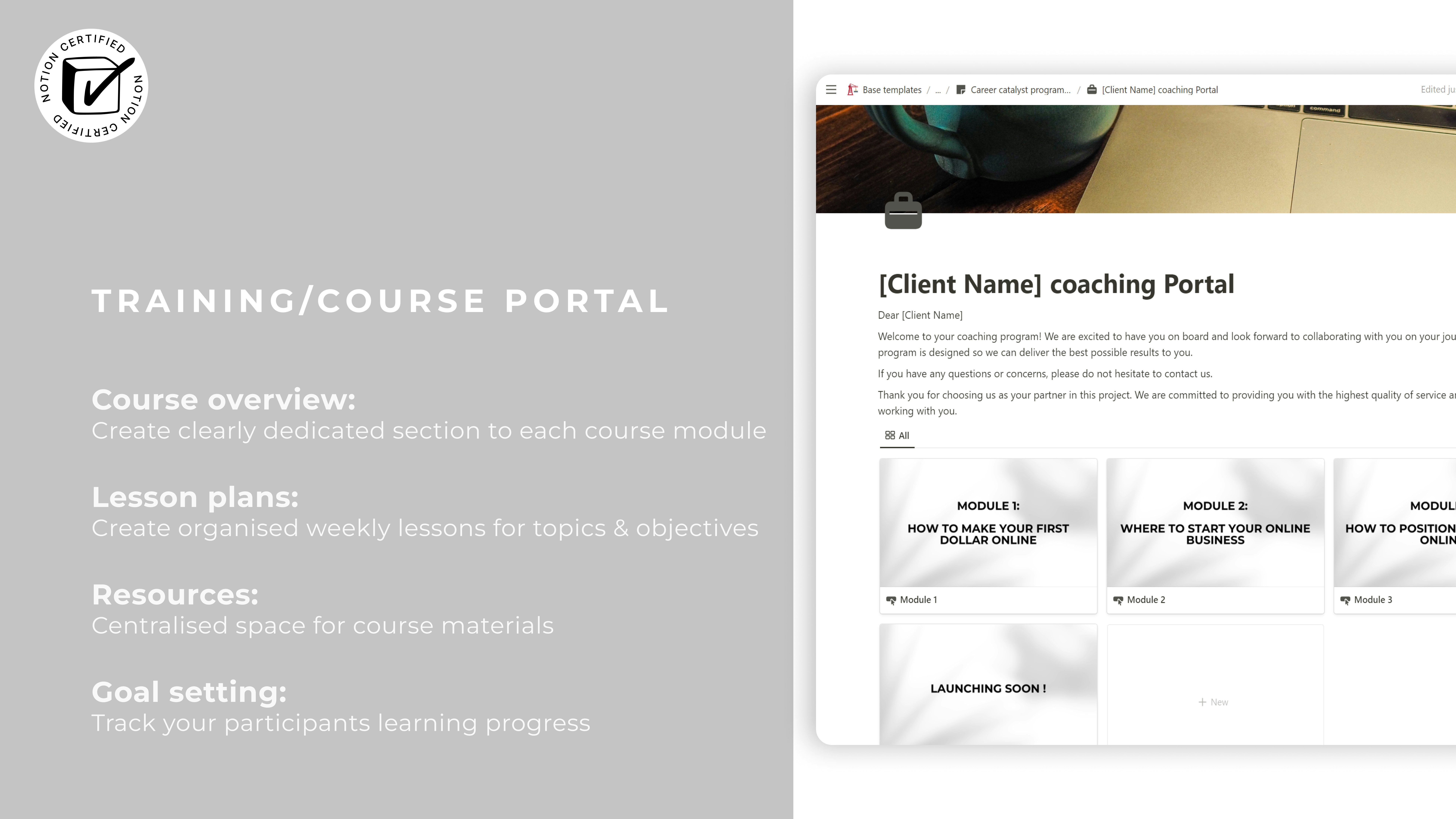 Notion Coaching OS media 6