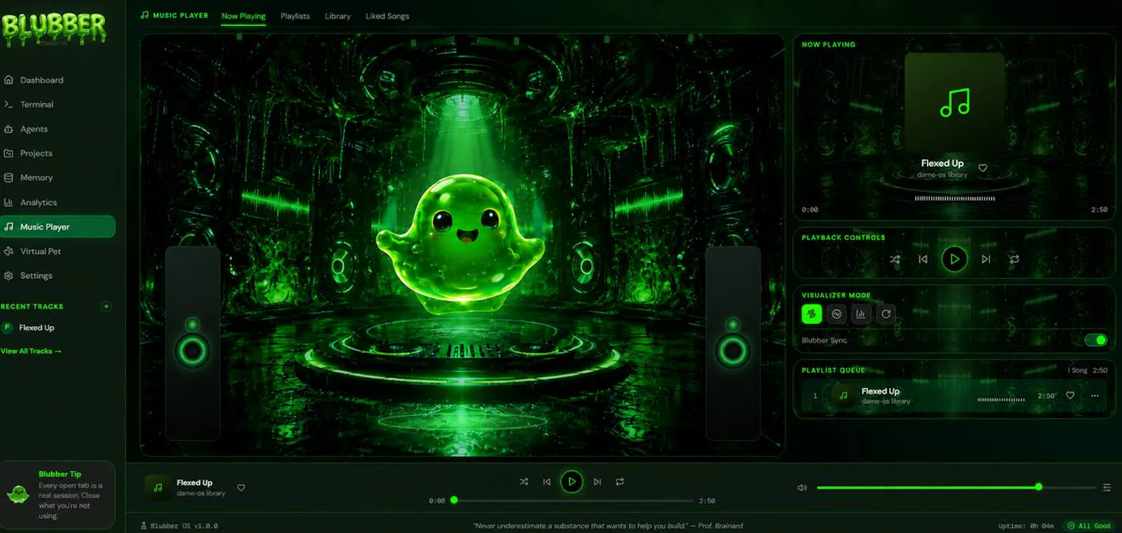 Blubber OS screenshot 1