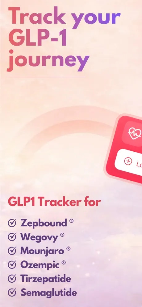 ShotFit: GLP-1 Tracker - Main product screenshot demonstrating key features and user interface