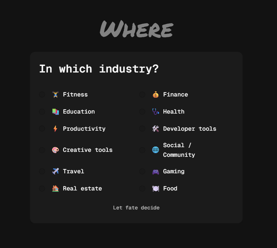 What to Build Next - Screenshot 5 showing product features and functionality