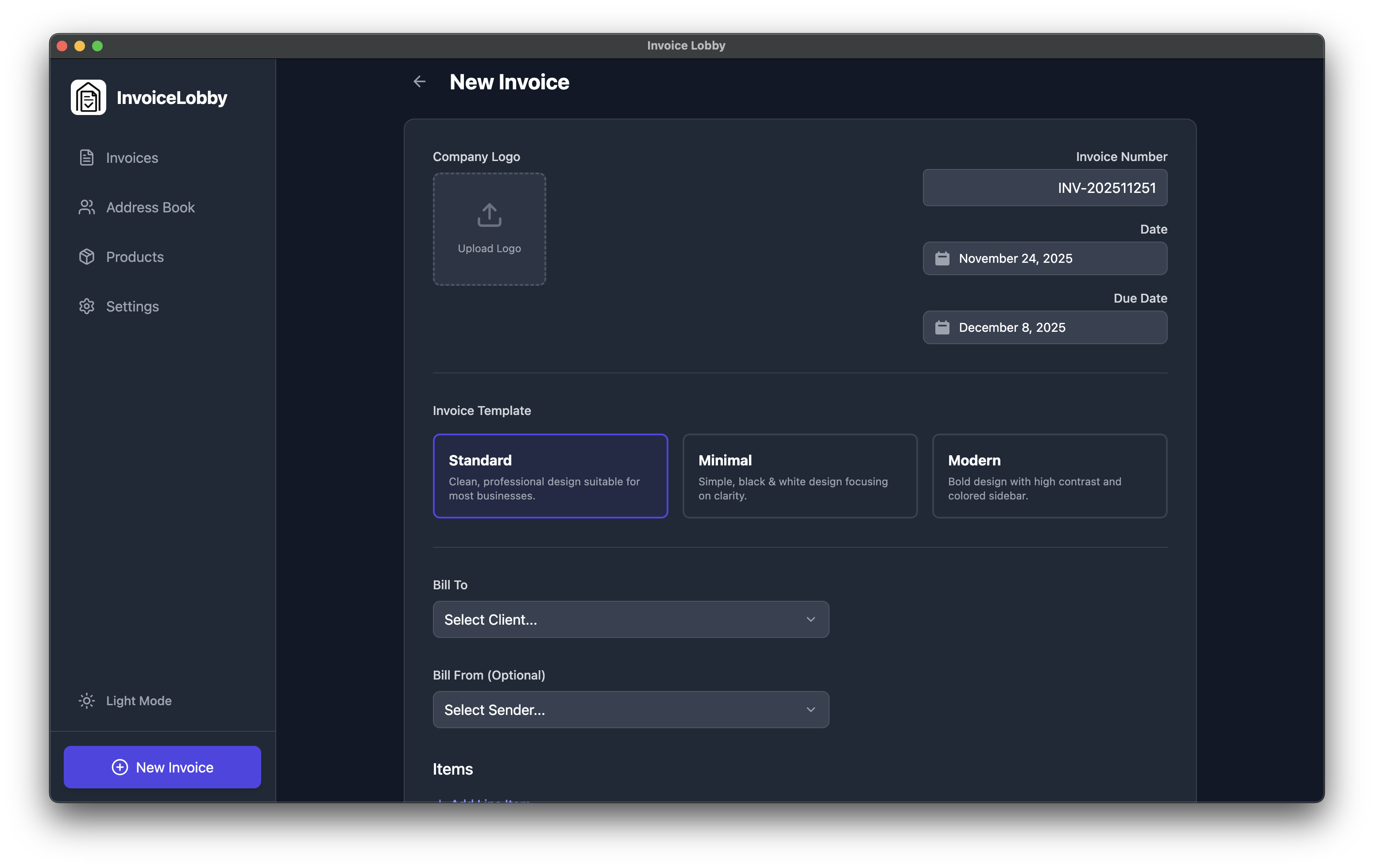 InvoiceLobby - Screenshot 5 showing product features and functionality