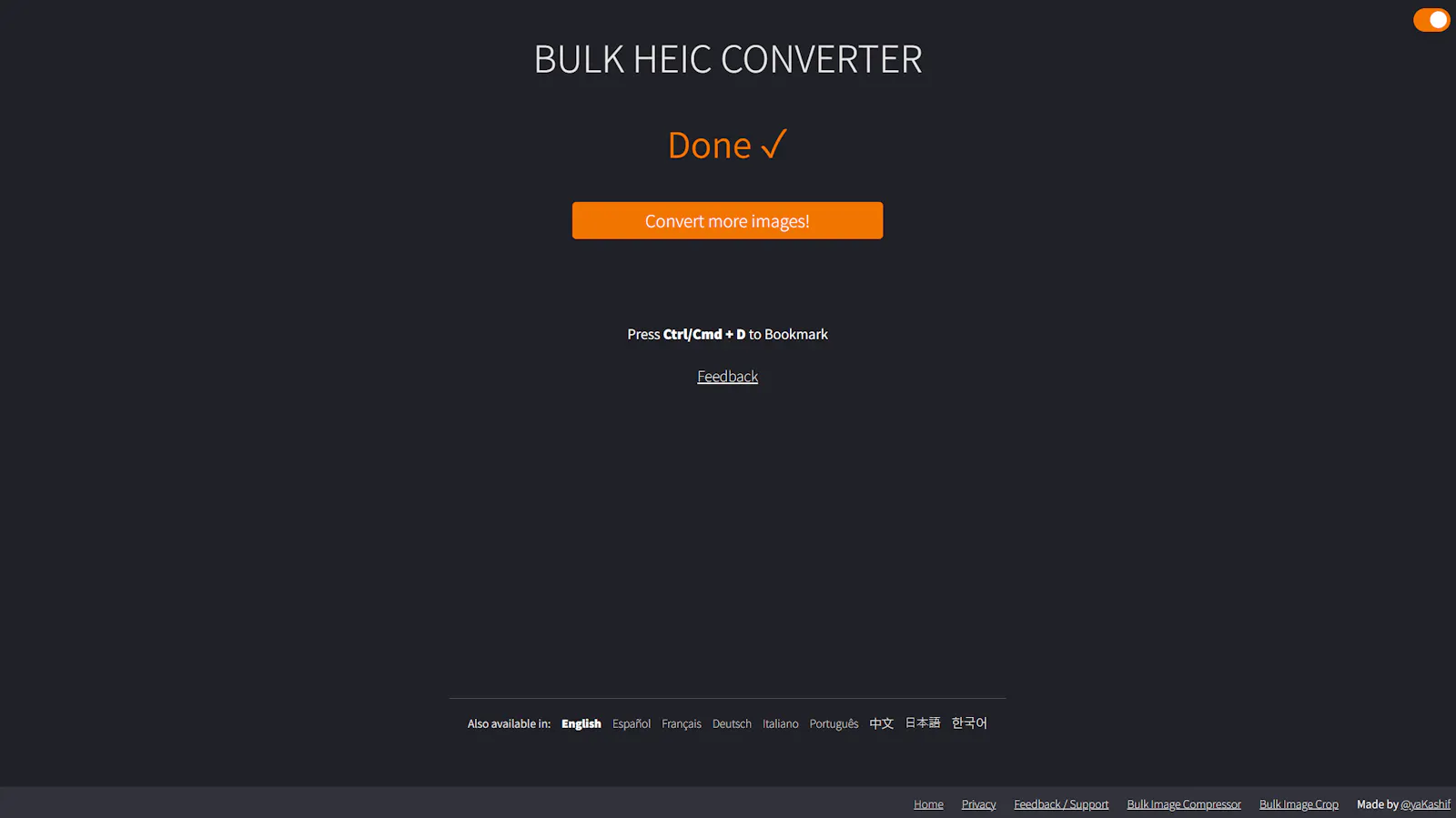 Bulk HEIC Converter screenshot 4