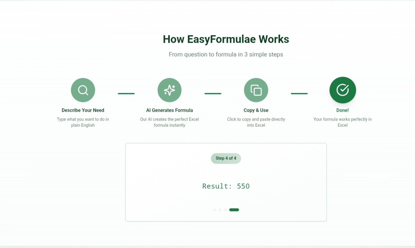 EasyFormula - Screenshot 3 showing product features and functionality