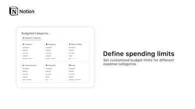 Notion Money Manager gallery image