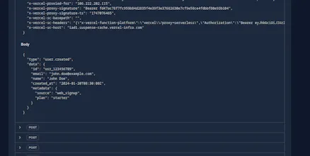Webhook Catcher gallery image