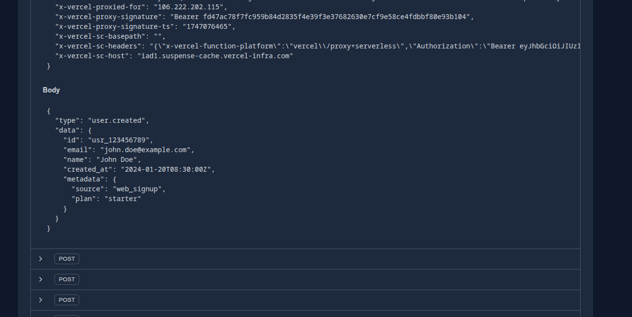 Mídia 6 de Webhook Catcher - Crie webhooks descartáveis instantâneos para inspecionar e responder rápido