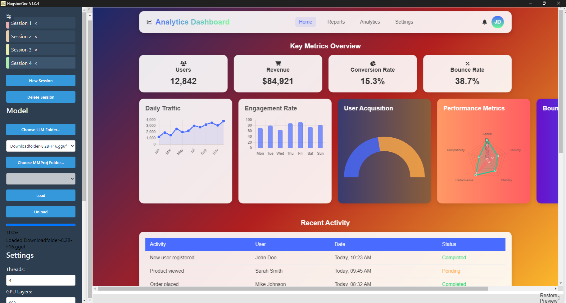 Hugstonone 1.0.4 - Versione stabile media 6