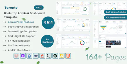 Tarento Bootstrap 5 Admin Dashboard gallery image