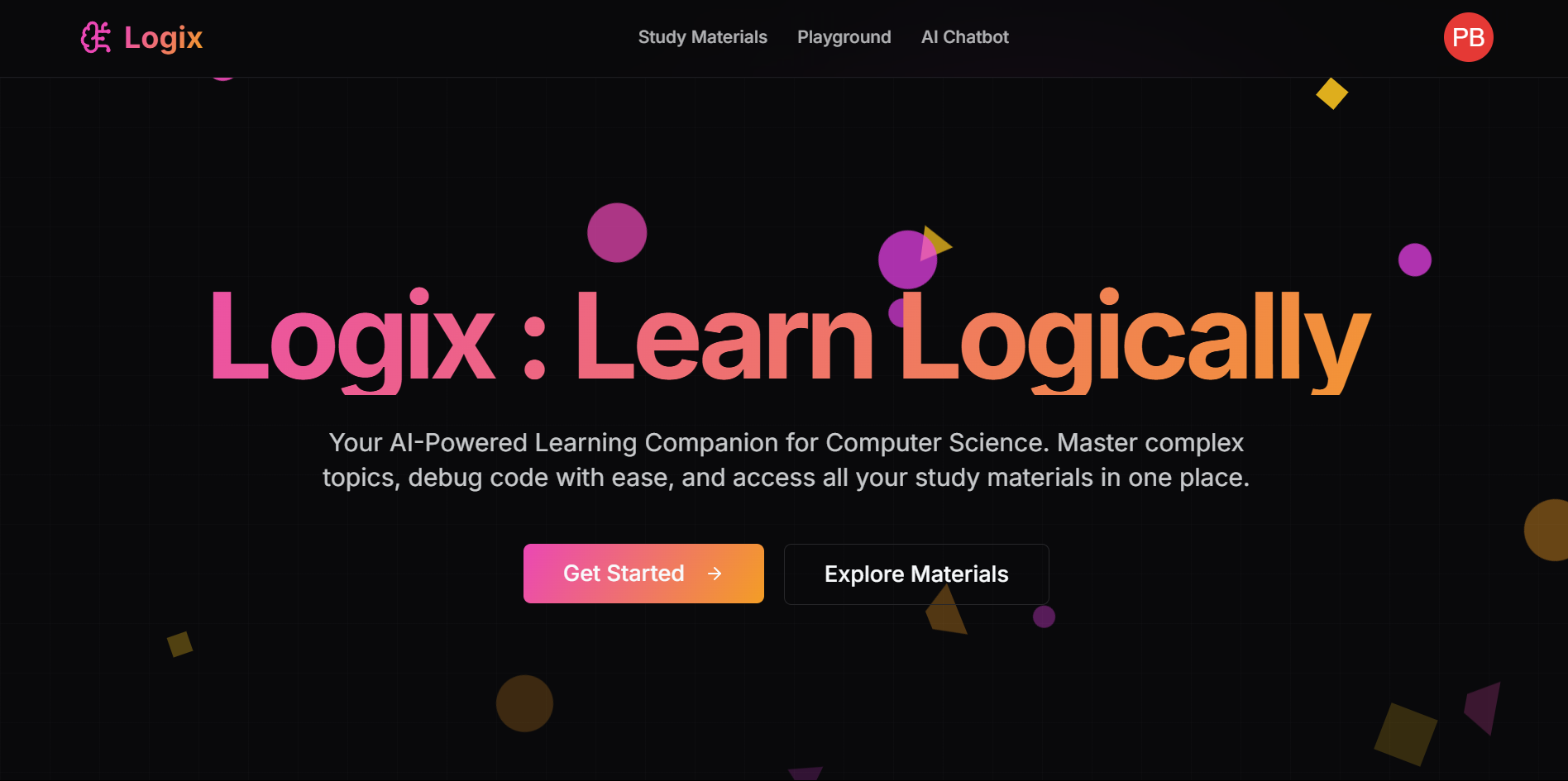 Logix - AI Powered Learning Companion screenshot 1