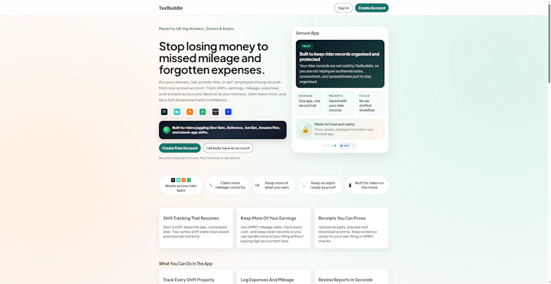 TaxBuddie screenshot 1